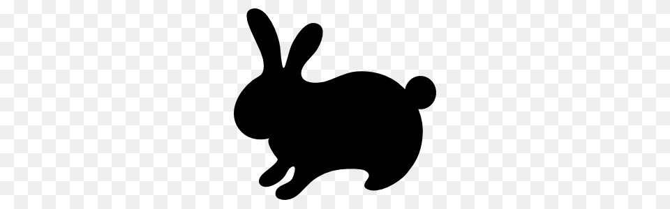 Sweet Rabbit Silhouette Sticker, Animal, Mammal, Baby, Person Png