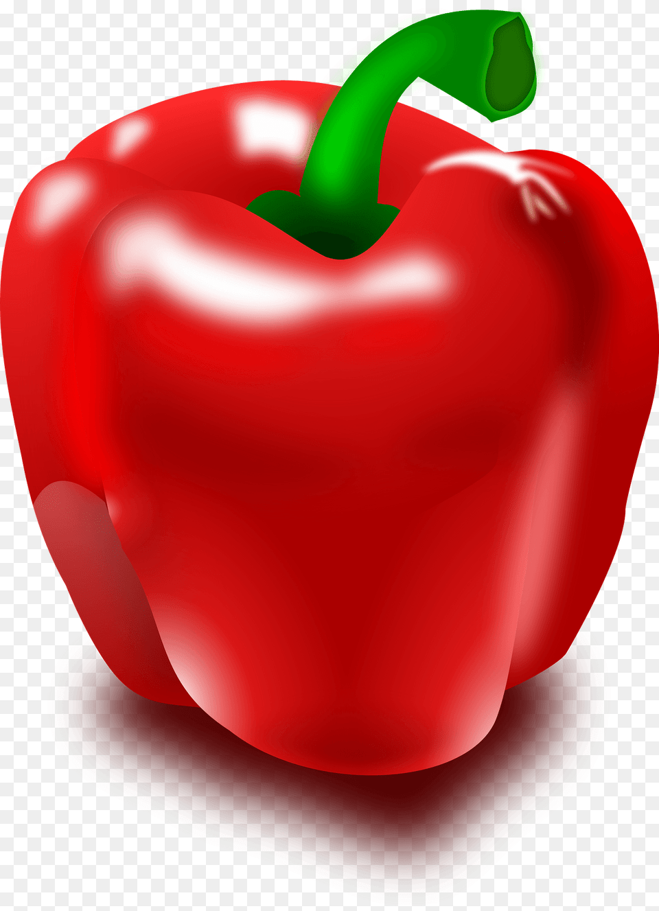 Sweet Red Bell Pepper Clipart, Bell Pepper, Food, Plant, Produce Png Image