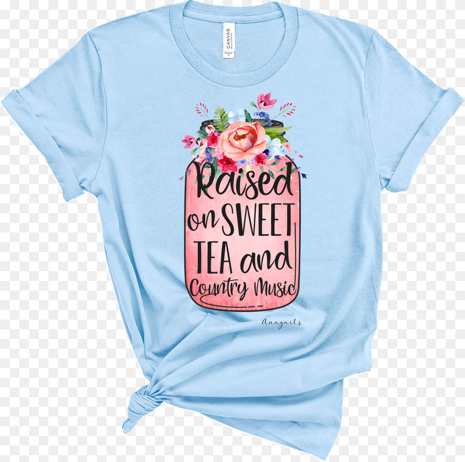 Sweet Tea Raised On Sweet Tea And Country Music, Clothing, T-shirt, Shirt Png