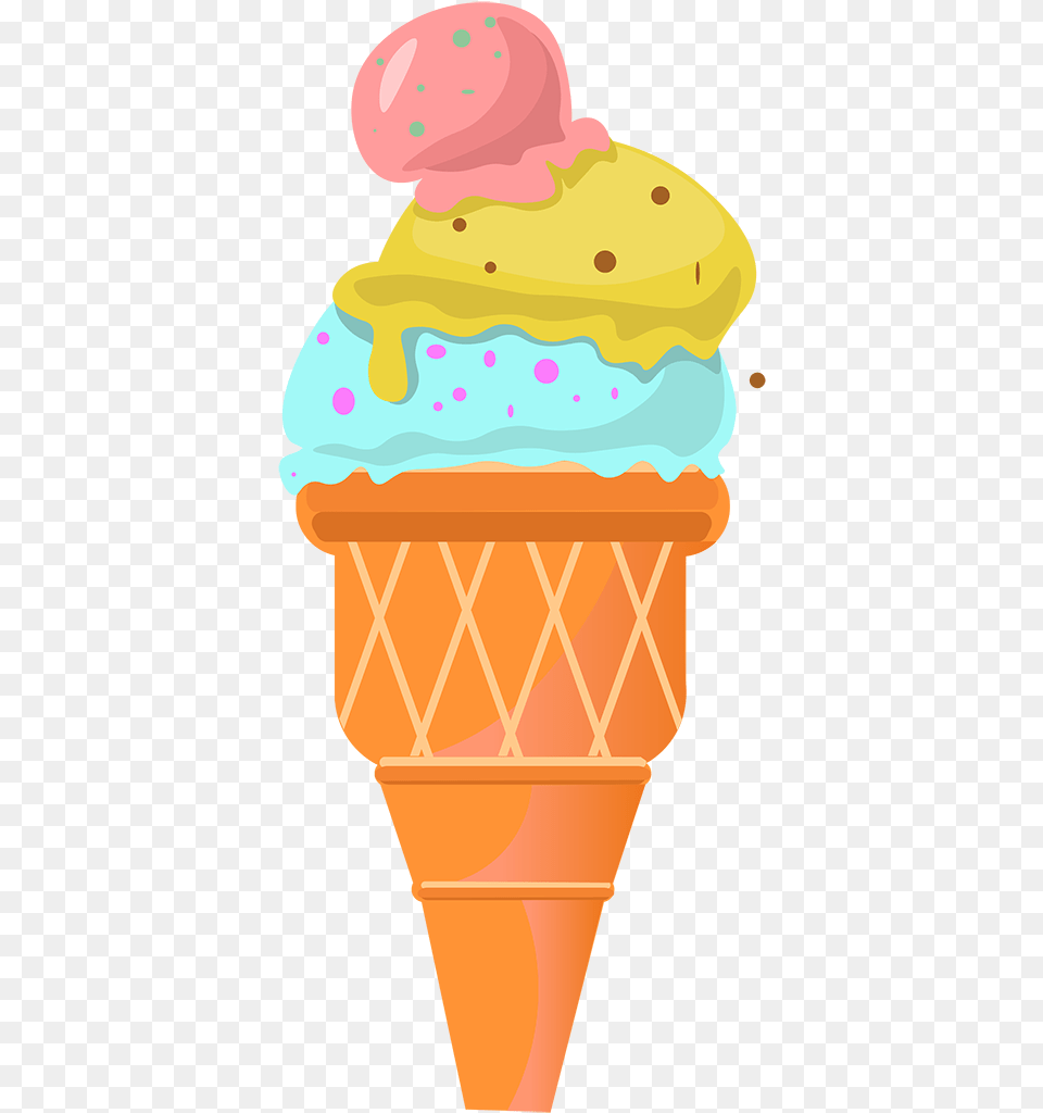 Sweet Tube Pink Yellow Blue And Vector Image, Cream, Dessert, Food, Ice Cream Png