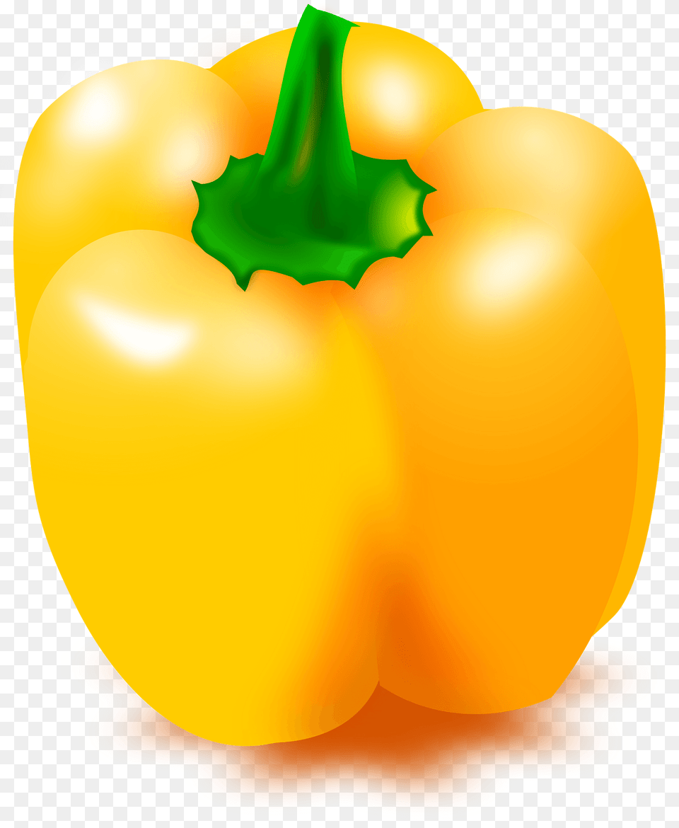 Sweet Yellow Bell Pepper Clipart, Bell Pepper, Food, Plant, Produce Free Png Download