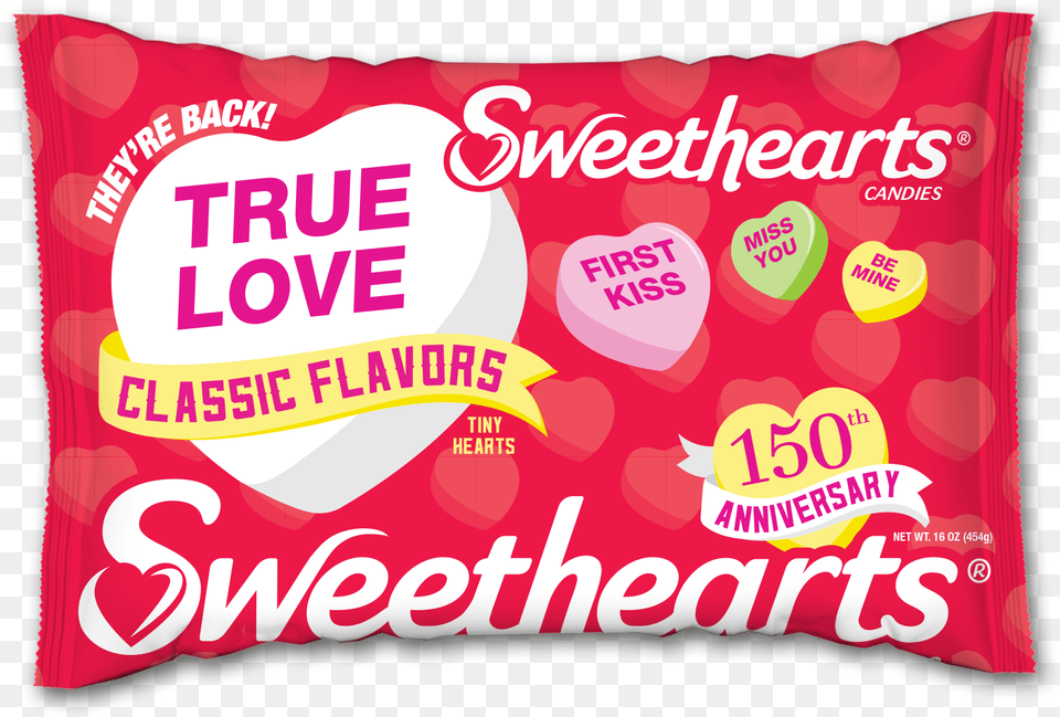 Sweethearts Classicflavor Laydownbag 150th Cushion, Food, Home Decor, Ketchup, Sweets Free Png Download