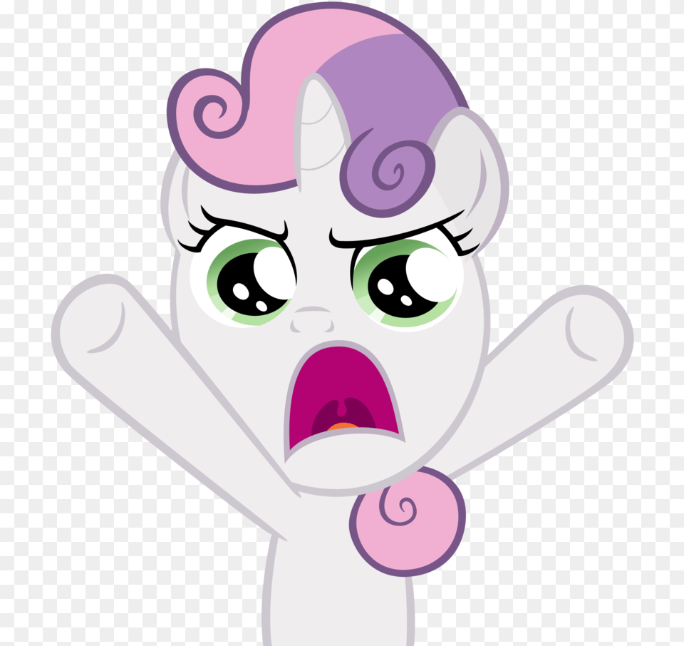 Sweetie Belle Oh Come On Meme, Baby, Person, Purple, Face Free Png