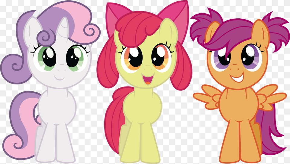 Sweetie Belle Scootaloo Sunset Shimmer Pony Pink Cartoon, Baby, Person, Book, Comics Free Png Download