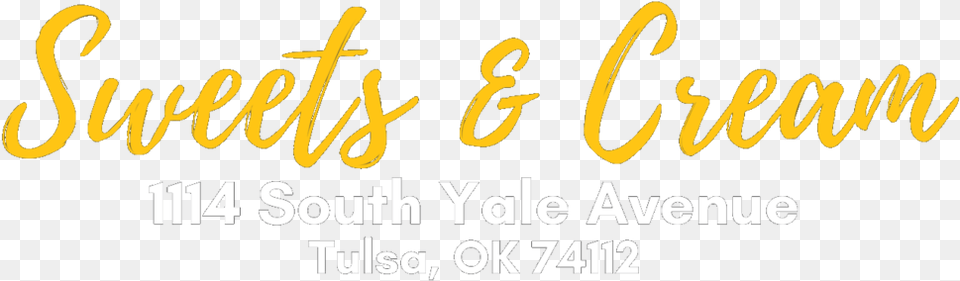 Sweets And Cream Location In Tulsa Ok Calligraphy, Text Free Png Download
