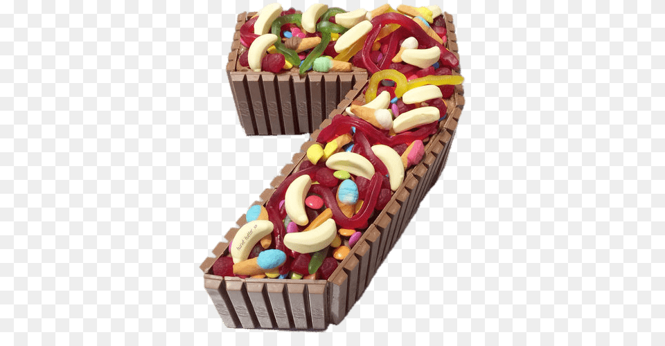 Sweets Number 7 Cake, Food, Banana, Fruit, Plant Png Image