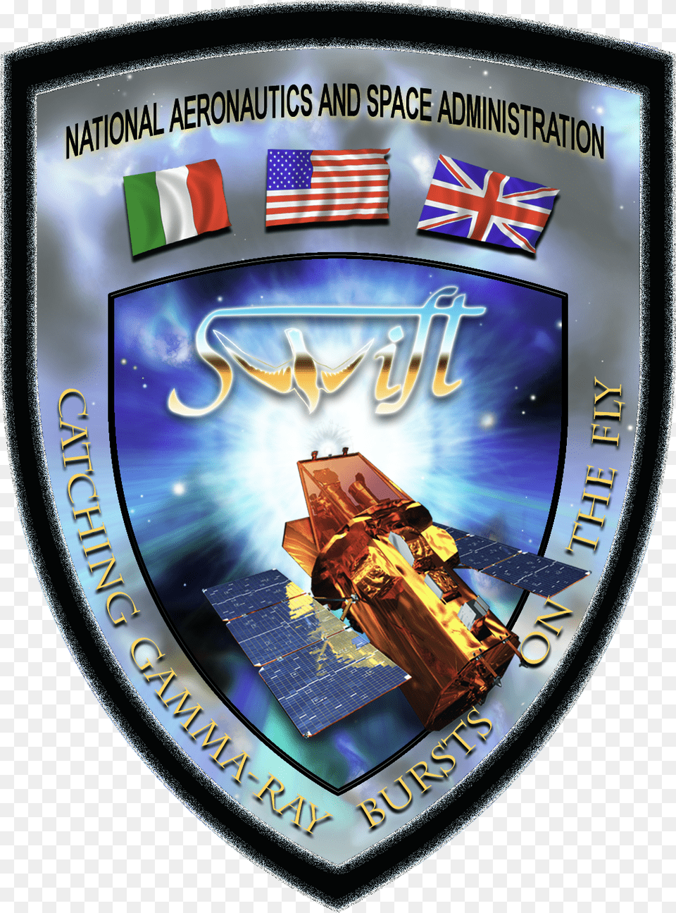Swift Gamma Ray Burst Mission Patch Nasa Logo Mission Patch, Badge, Symbol, Emblem Png