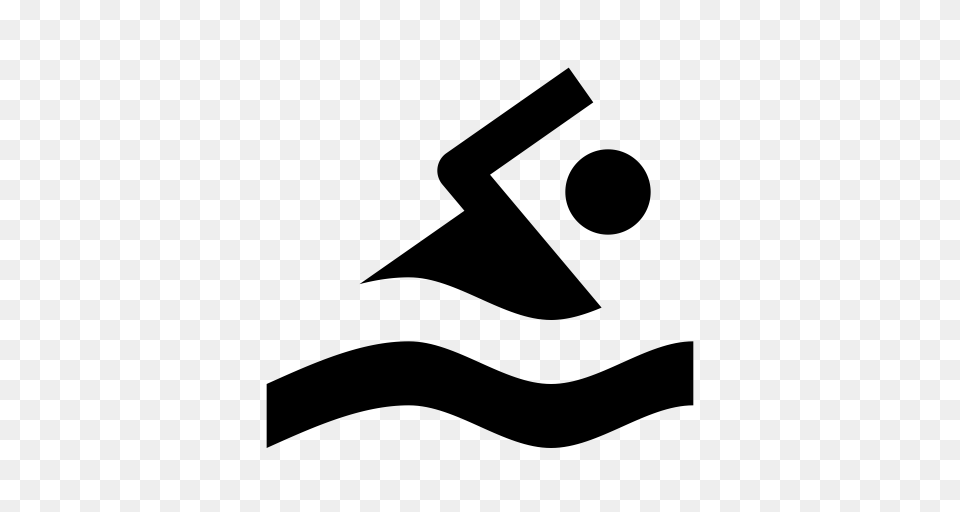 Swim Swimmer Swimming Icon With And Vector Format For, Gray Png