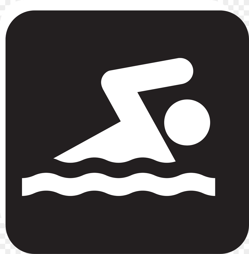 Swimmer Clipart, Sign, Symbol, Text Free Png