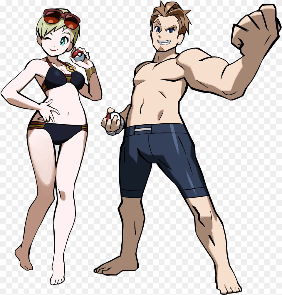 Swimmers Trainer Class Bulbapedia The Communitydriven Sailor Pokemon Trainer Class, Shorts, Book, Clothing, Comics Free Transparent Png