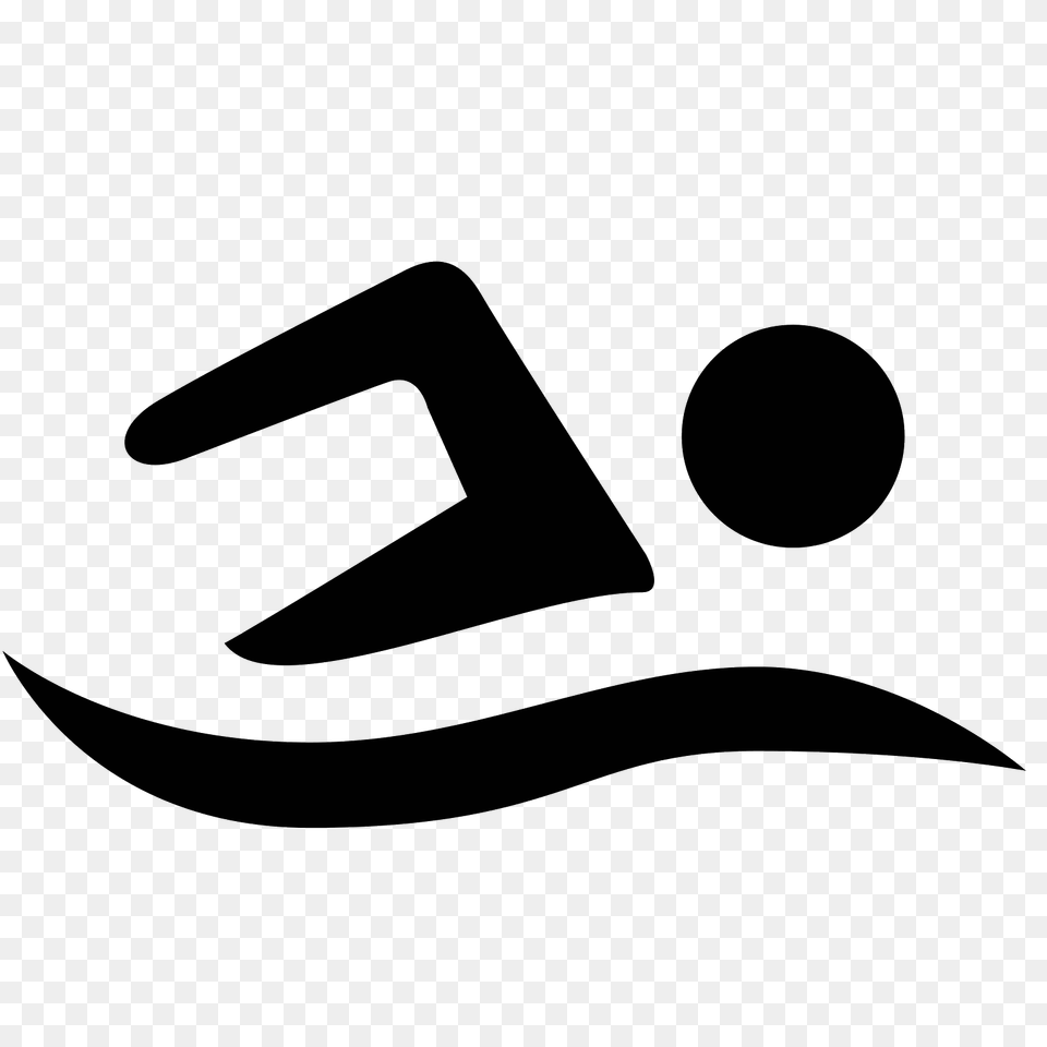 Swimming, Gray Free Png Download