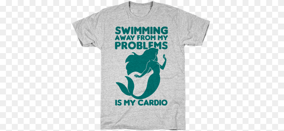 Swimming Away From My Problems Is My Cardio Mens T Shirt Sjw Shirt, Clothing, T-shirt Png