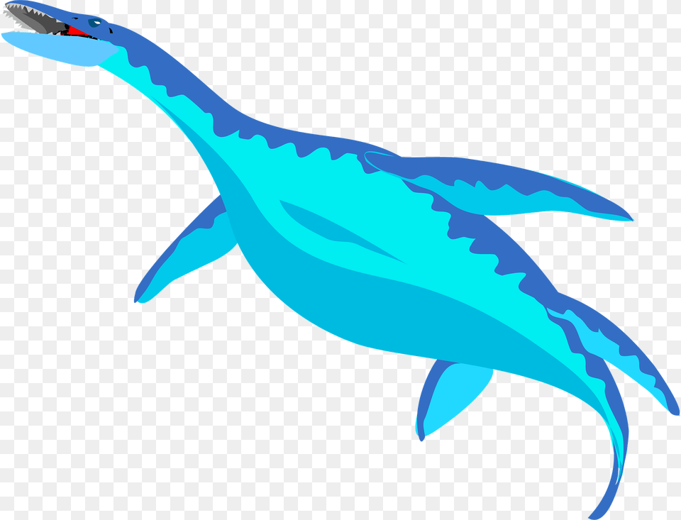 Swimming Blue Dinosaur Clipart, Animal, Fish, Sea Life, Shark Png