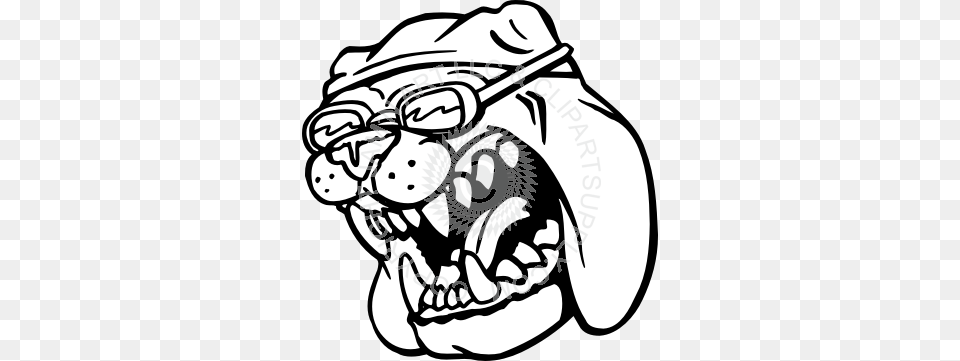 Swimming Bulldog Wearing Goggles, Body Part, Teeth, Person, Mouth Free Png