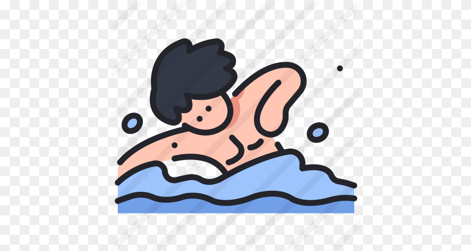 Swimming Cartoon, Water Sports, Water, Sport, Person Png