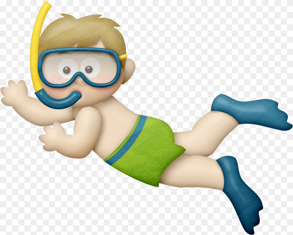 Swimming Clipart Transparent Menino Fundo Do Mar, Nature, Outdoors, Water, Goggles Png
