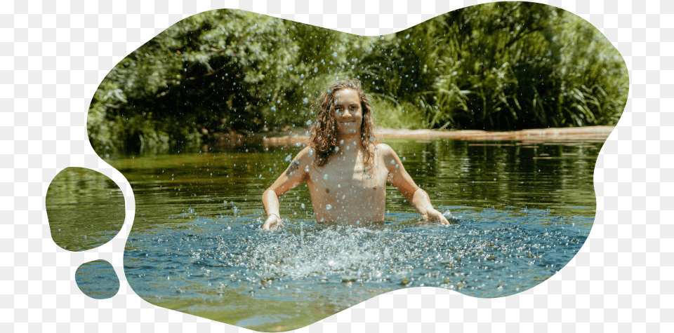 Swimming Girl, Bathing, Person, Photography, Pond Png Image