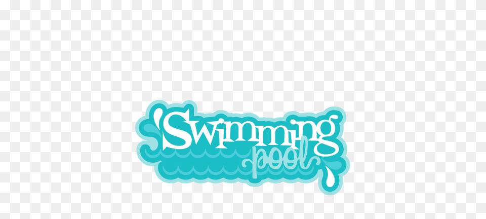 Swimming Pool Svg Scrapbook Title Water Park Svg Cut Swimming Pool Cute, Sticker, Logo, Text Png Image