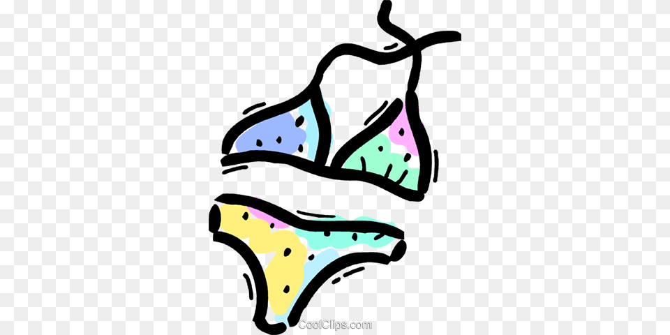 Swimming Suits Royalty Vector Clip Art Illustration, Bikini, Clothing, Swimwear, Underwear Free Transparent Png