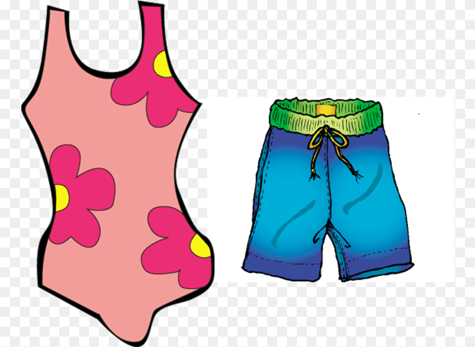 Swimsuit Clipart Swimming Clothes Swim Trunks Clip Art, Clothing, Shorts Png Image