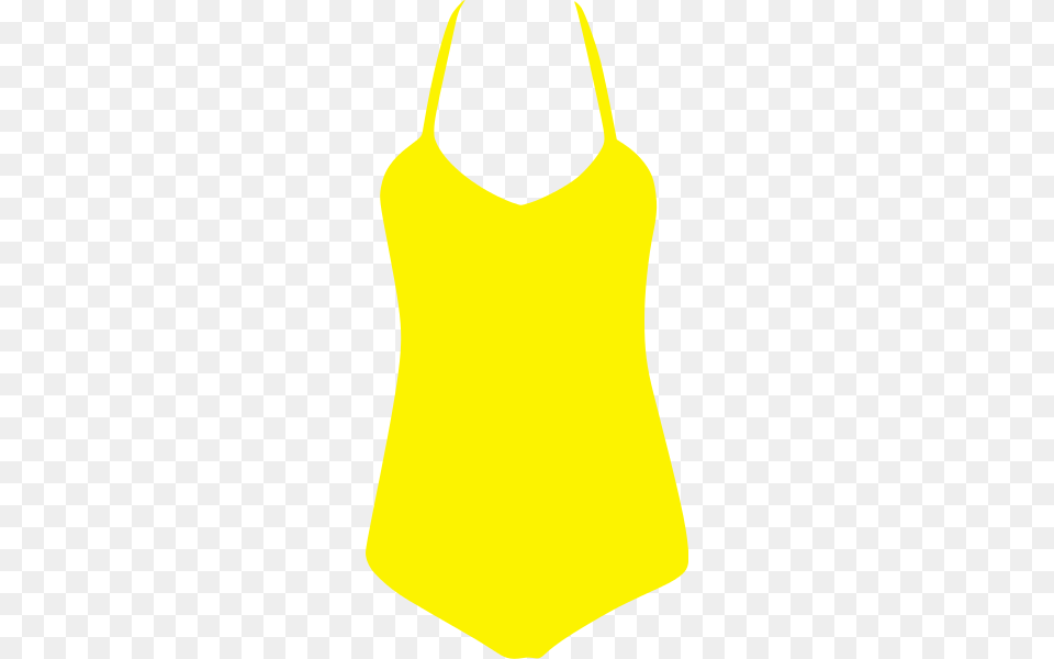 Swimsuit One Piece Yellow, Clothing, Swimwear, Tank Top Free Png
