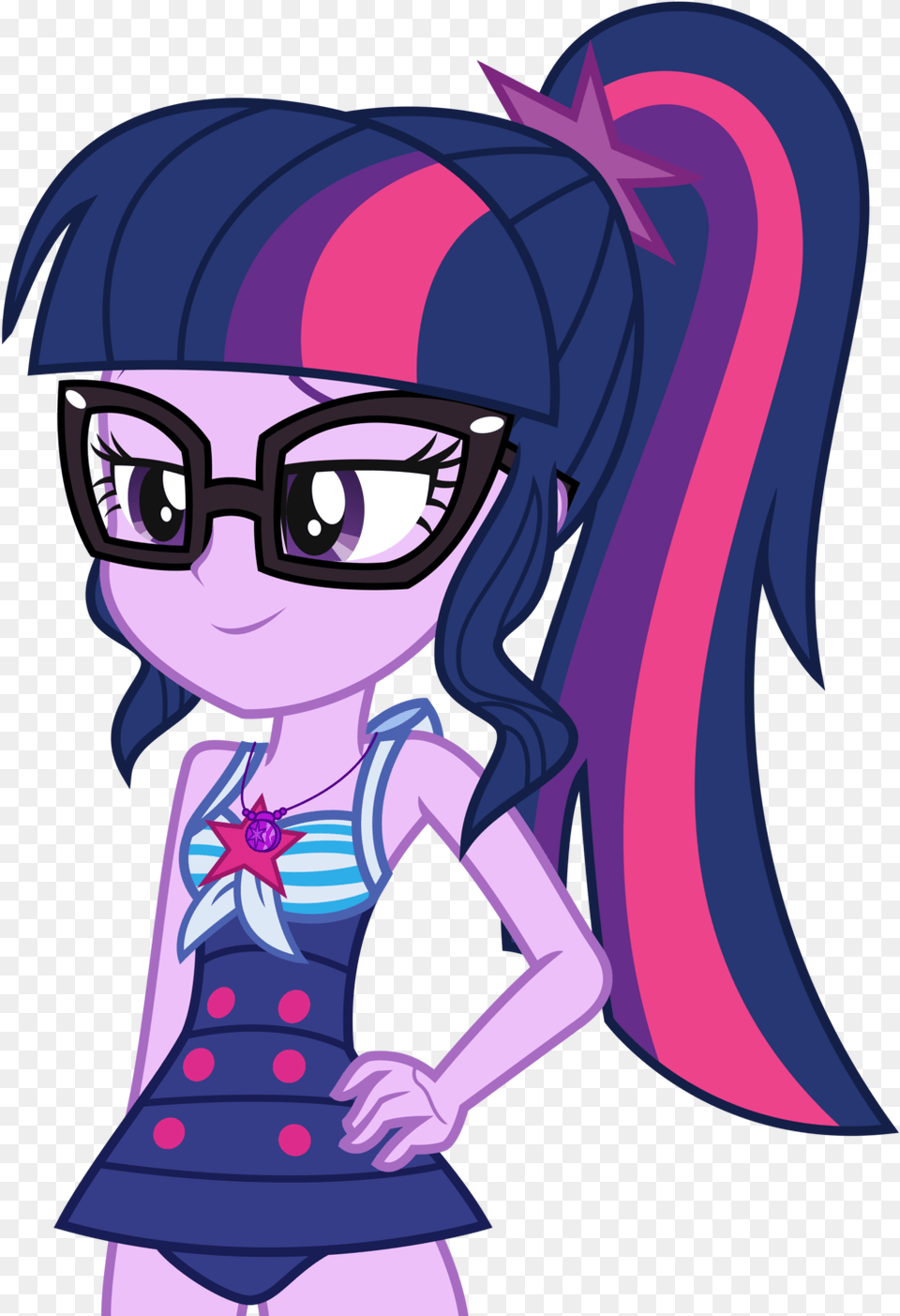 Swimsuit Sparkle By Sketchmcreations Mlp Eg Twilight Sparkle Swimsuit, Book, Comics, Publication, Purple Free Png Download