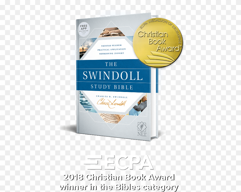 Swindoll Study Bible, Advertisement, Poster, Adult, Male Free Png