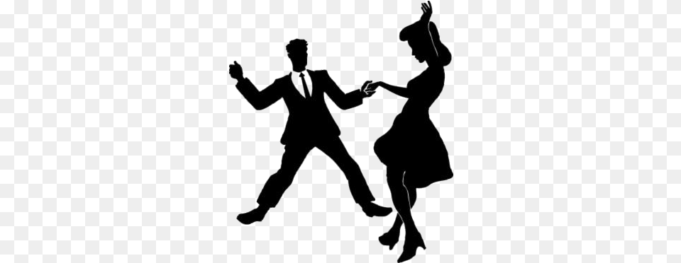 Swing Dance Party Transparent Images Clipart Swing Dance, Dancing, Leisure Activities, Person, Silhouette Free Png Download