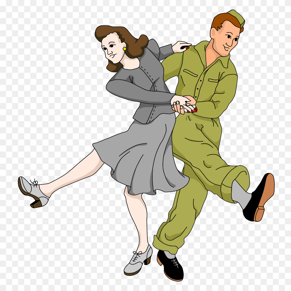 Swing Dancing Cliparts, Person, Leisure Activities, Adult, Woman Free Transparent Png