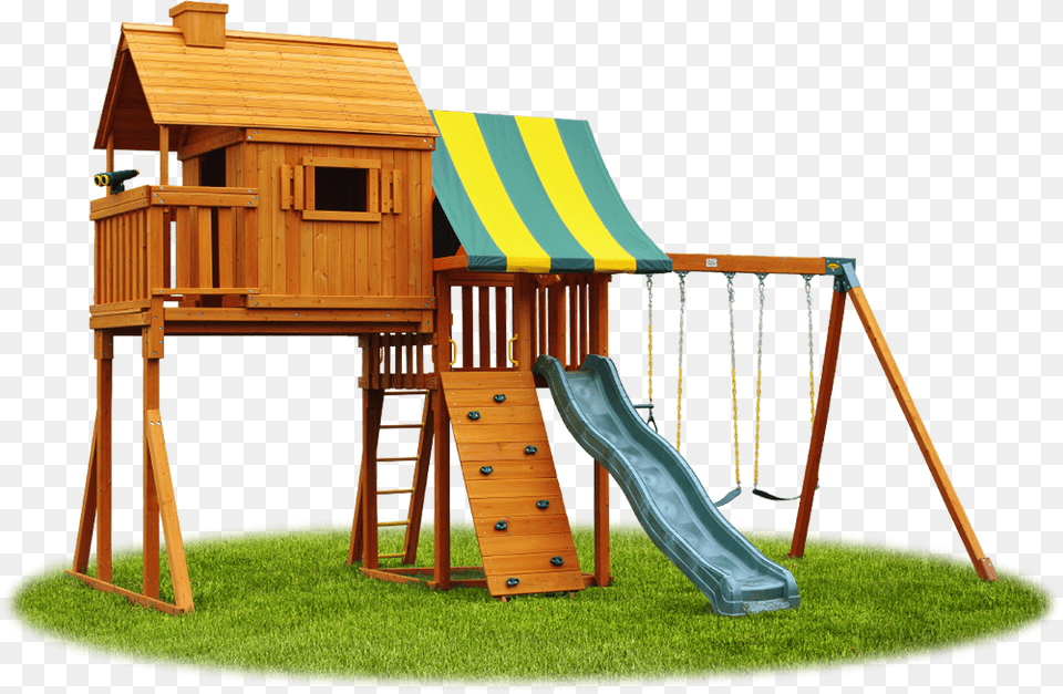 Swing Set Features Playground Slide, Outdoor Play Area, Outdoors, Play Area, Grass Png