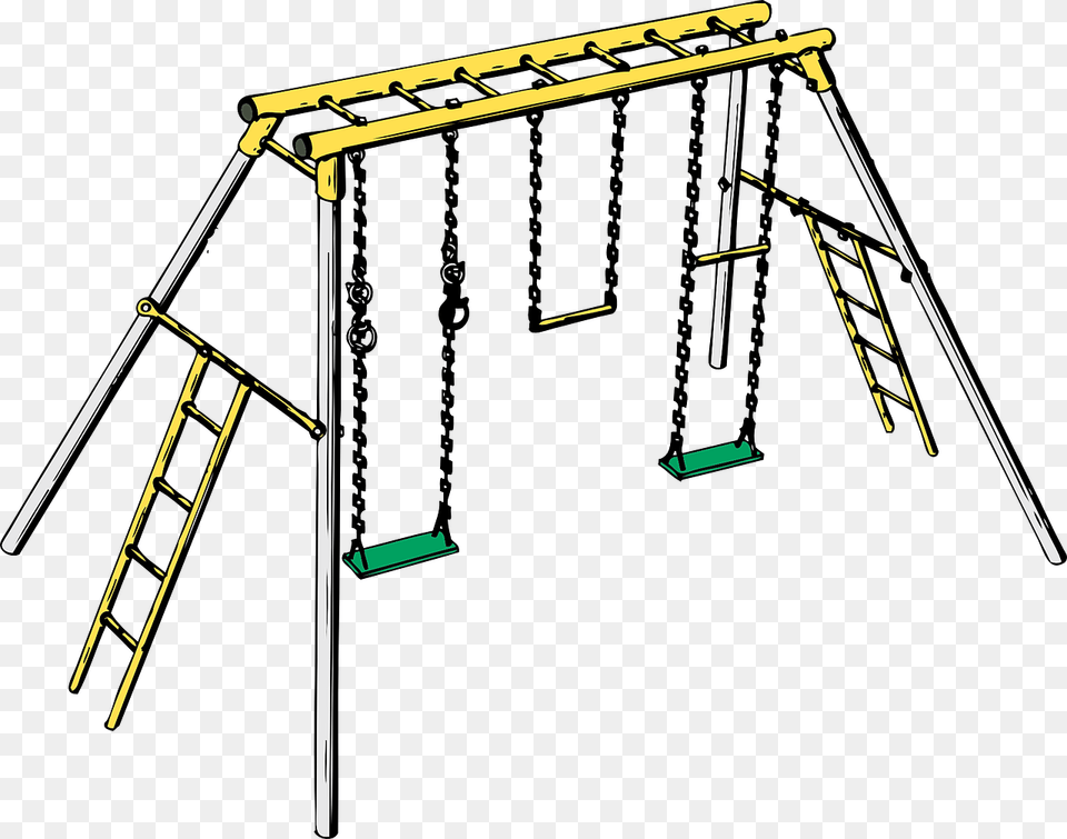 Swing Set Playground Toys Kids Play Fun Childhood Playground Clip Art, Toy, Outdoors Free Transparent Png