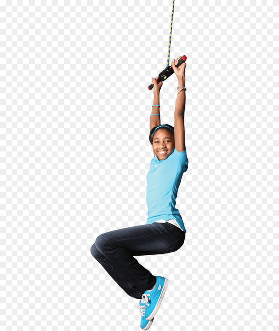 Swinging Girl Stretching, Clothing, Jeans, Pants, Footwear Png