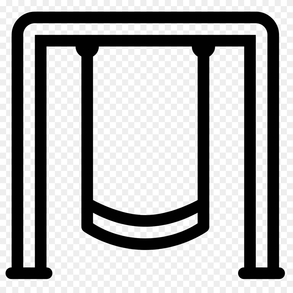 Swingset Icon, Gray Free Transparent Png