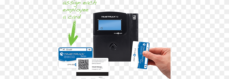 Swipe Card Pyramid Ttez Automated Swipe Card Time Clock System, Text, Qr Code, Credit Card Png Image