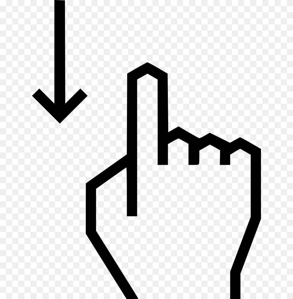 Swipe Down Arrow Mouse Hand Icon, Body Part, Person, Adapter, Electronics Free Png
