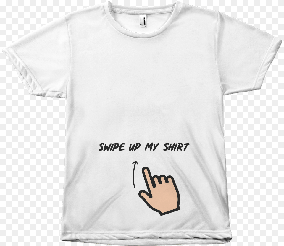 Swipe Up My Shirt Short Sleeve, Clothing, T-shirt Png Image