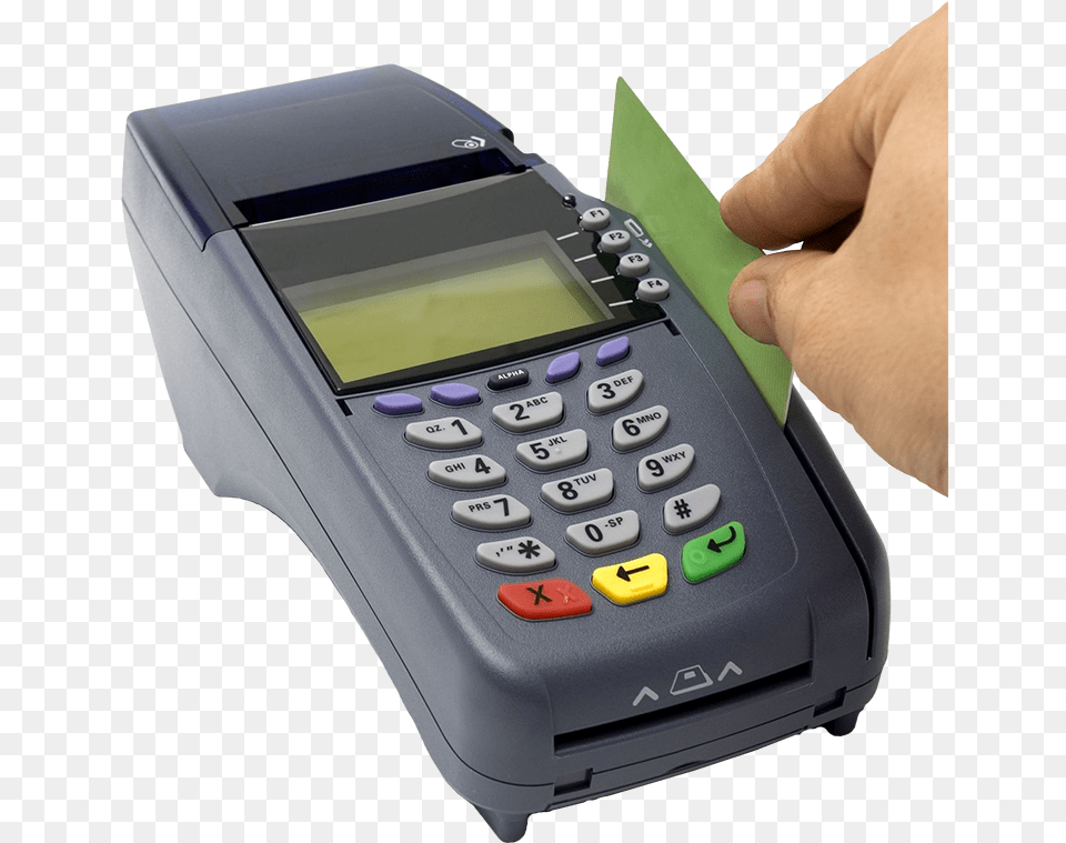 Swiping A Card Through A Pos Machine Card Swipe Machine, Computer, Electronics, Hand-held Computer, Text Free Png