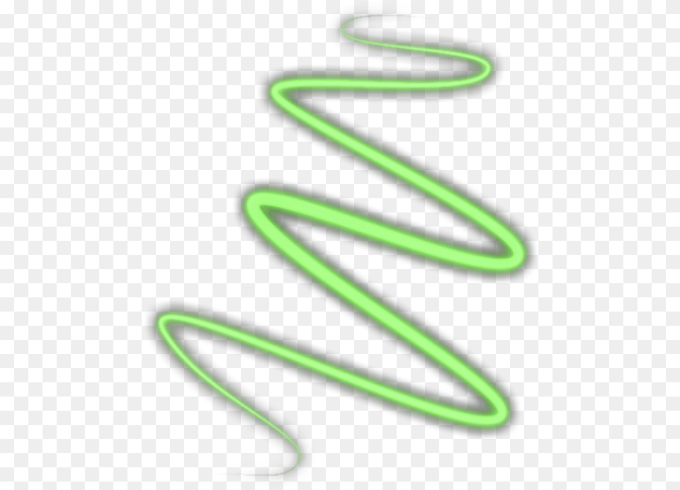 Swiral Spiral Neon Light Green Sticker Blue, Coil Free Png Download