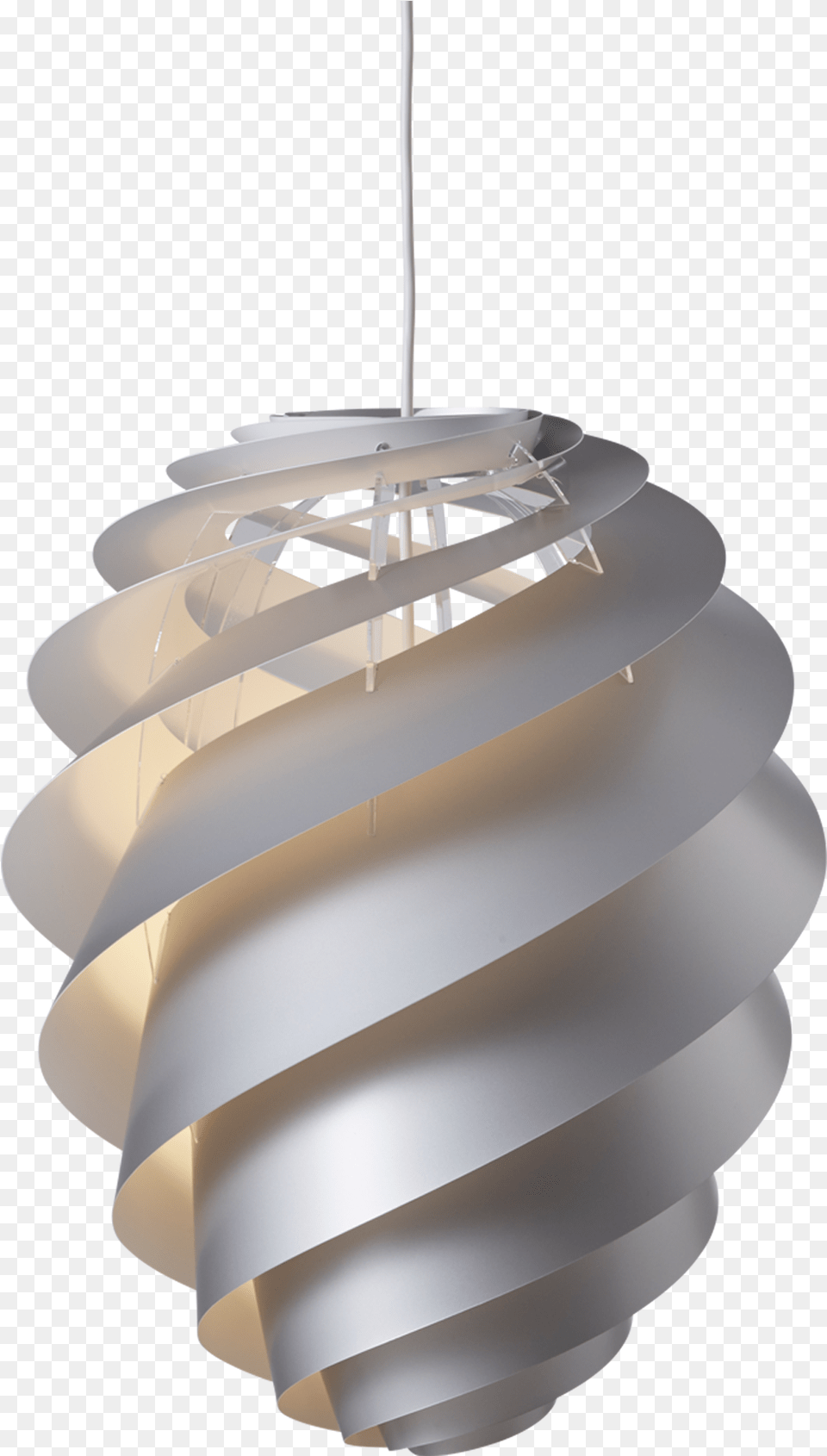 Swirl 2 Medium Silver Le Klint, Chandelier, Lamp, Light Fixture, Light Free Transparent Png