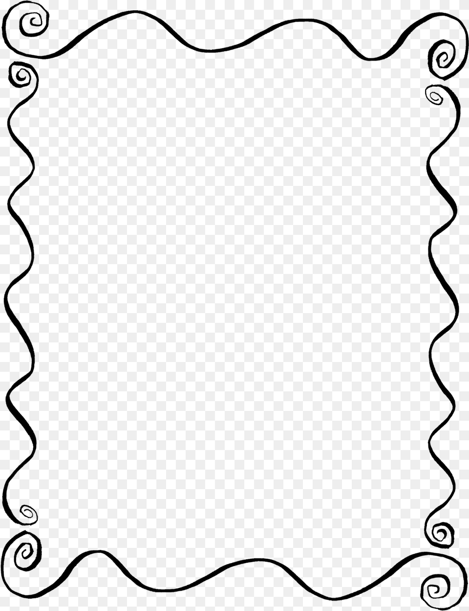 Swirl Border, Lighting, Silhouette Free Png Download