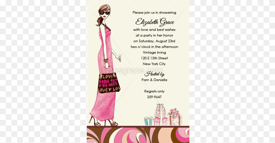 Swirl Bride Thank You Cards, Accessories, Handbag, Bag, Advertisement Png Image