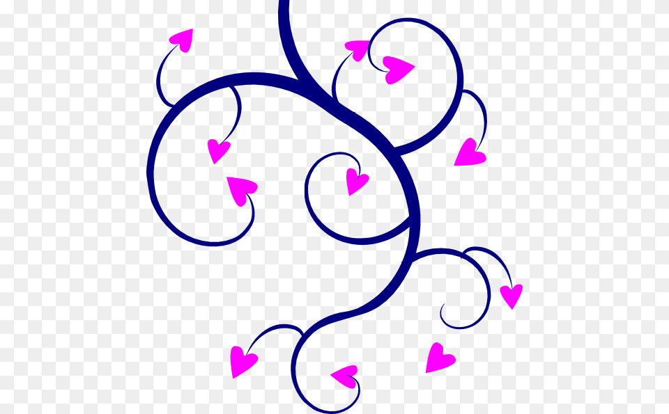 Swirl Hearts Clip Art At Clker Hearts Clip Art, Floral Design, Graphics, Pattern, Purple Png Image