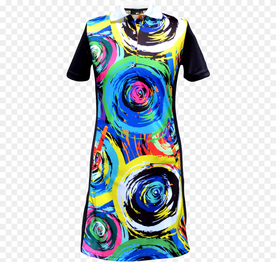 Swirl Ladies Dress, Clothing, T-shirt, Adult, Dye Free Transparent Png
