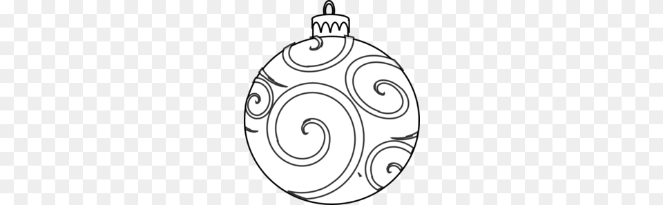 Swirl Ornament Outline Clip Art Xmas Ornaments, Accessories, Ammunition, Grenade, Weapon Png Image