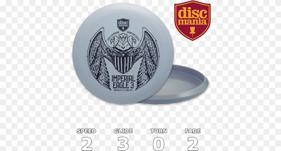 Swirl P Line Imperial Eagle 3 Eagle Mcmahon Signature Luster Md Discmania, Plate, Toy, Frisbee Free Transparent Png