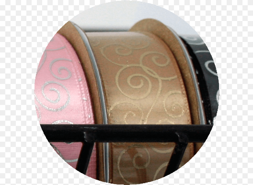 Swirl Pattern Ribbon Goldtan Makeup Mirror, Accessories, Jewelry, Ornament, Machine Free Png Download