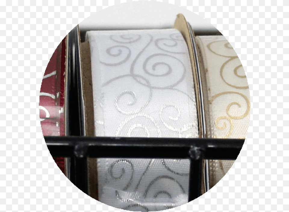 Swirl Pattern Ribbon Silverwhite Home Door Circle, Accessories, Jewelry, Car, Transportation Free Png