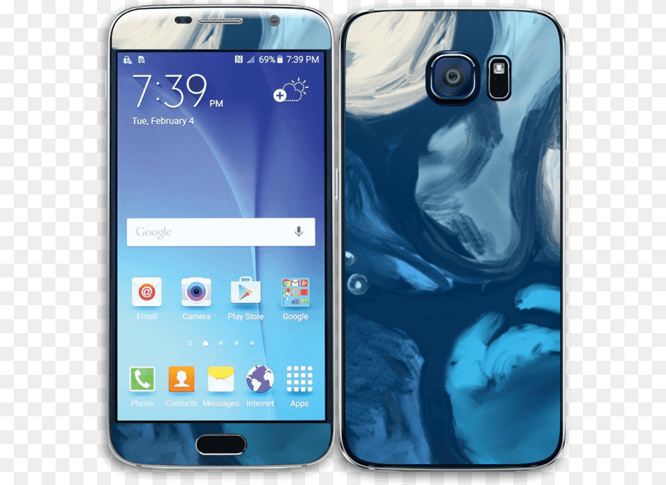 Swirl Skin Galaxy S6 Samsung S6 G920a Unlocked Black Amazon, Electronics, Mobile Phone, Phone, Iphone Free Transparent Png