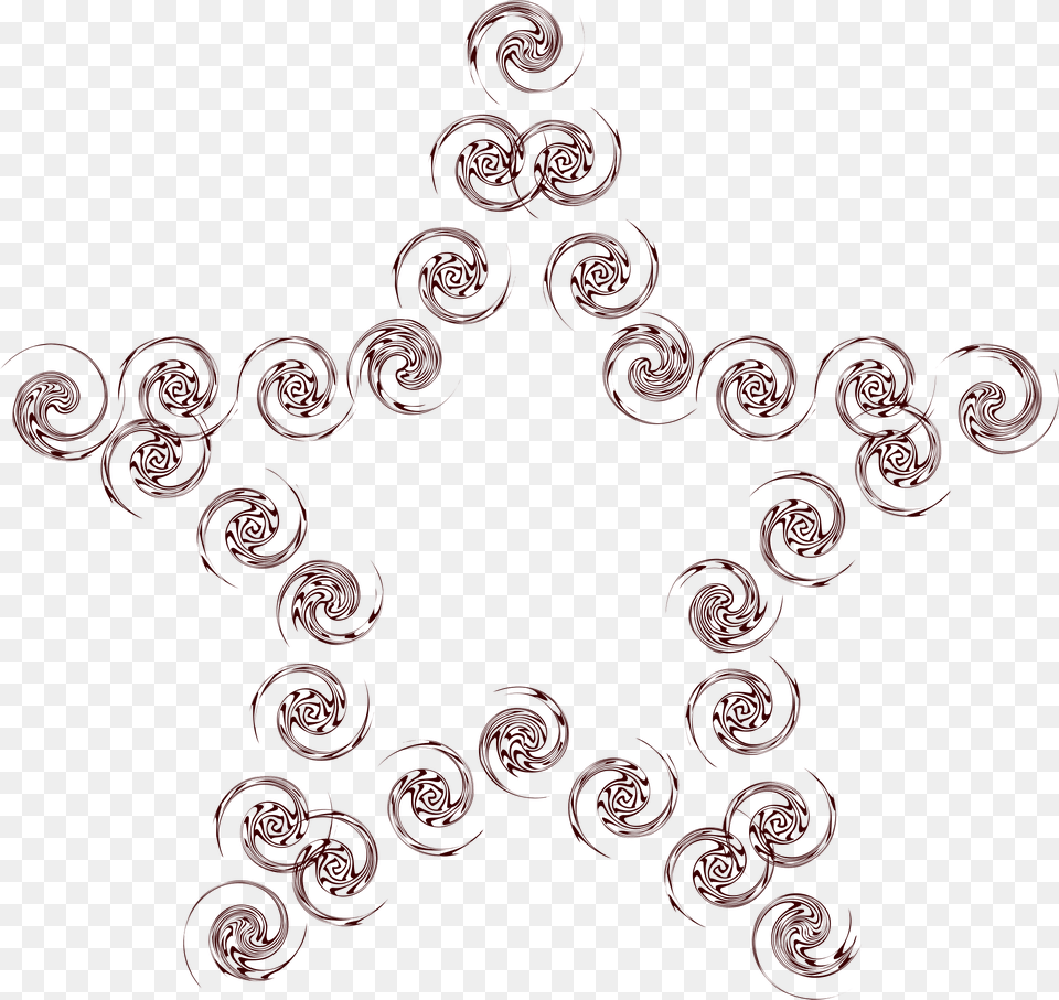 Swirl Star Clip Arts Circle, Pattern, Art, Floral Design, Graphics Free Png Download