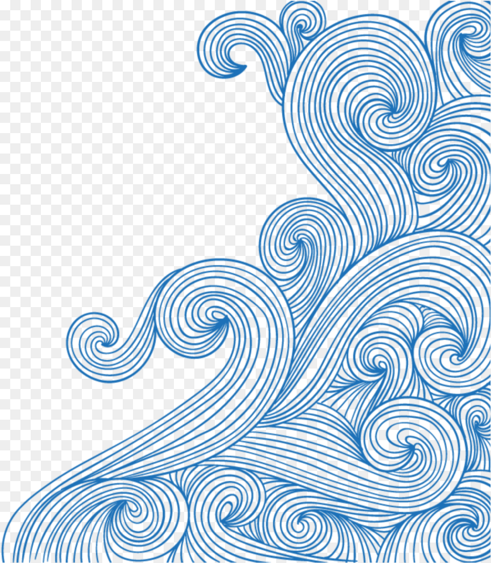 Swirl Wave Doodle, Pattern, Art, Graphics, Spiral Free Png Download